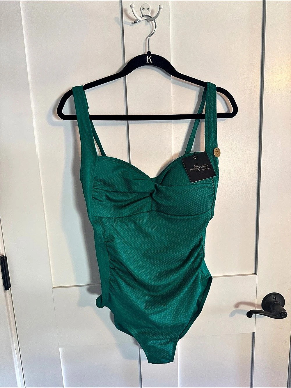 Nip Tuck One-Piece Swimsuit Green Size 12